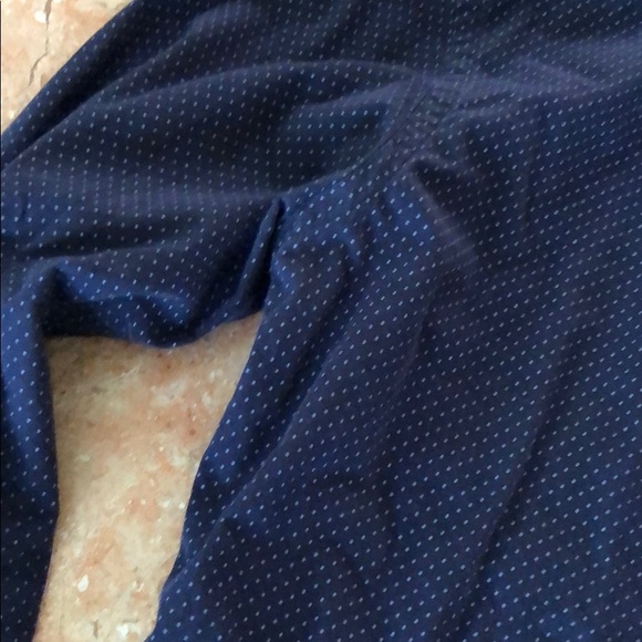 Zara man navy polka dot slim fit button down shirt - Picture 4 of 5